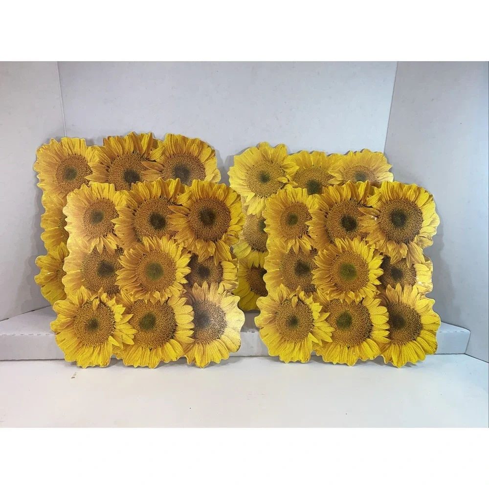 Sunflower Placemats Set of 4‎ Vinyl Summer Fall